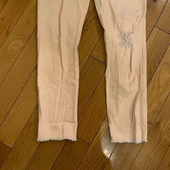 Loft Boyfriend Jeans in Icy Peach - Picture 4 of 11